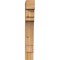 Ekena Millwork Merced Block Rough Sawn Bracket, Western Red Cedar, 4"W x 16"D x 28"H BKT04X16X28MRC05RWR - alternate 2
